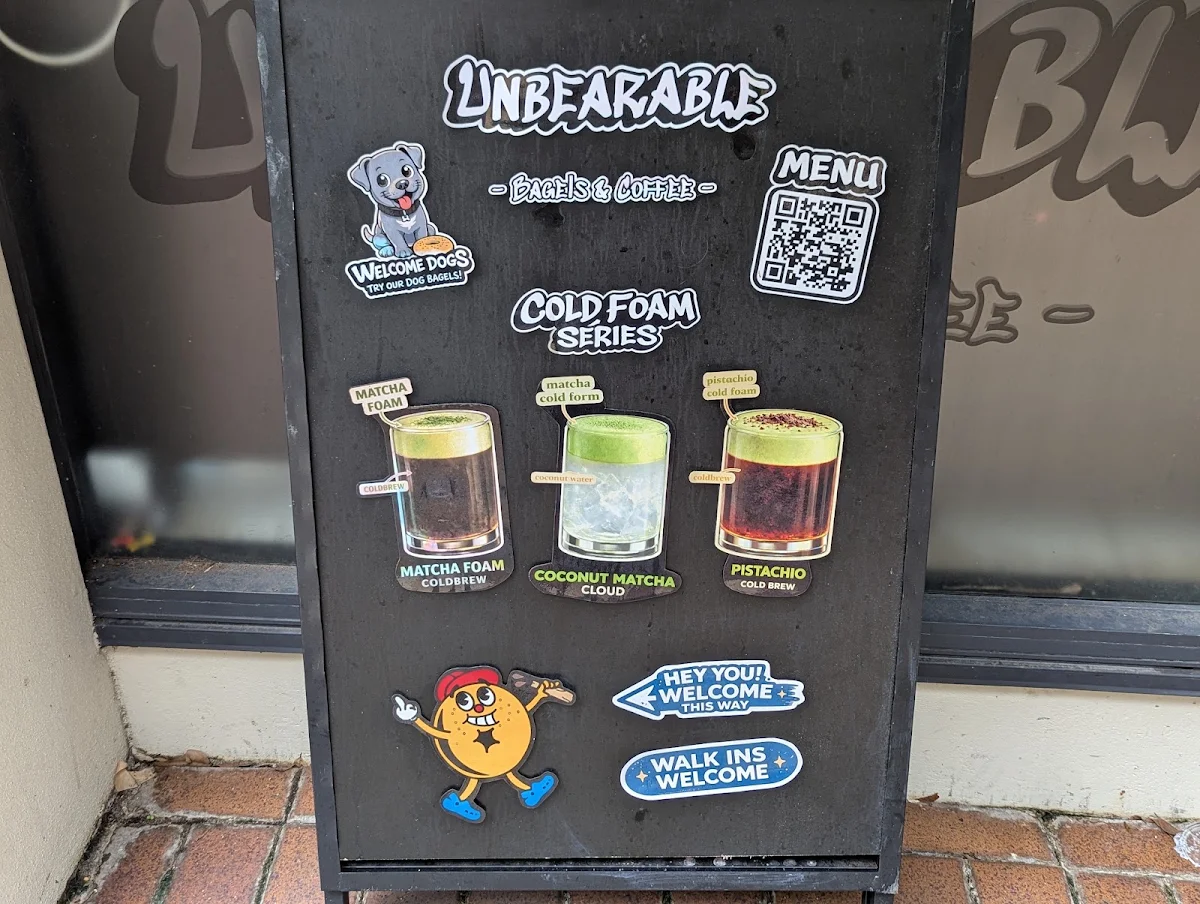Menu, UNBEARABLE BAGELS