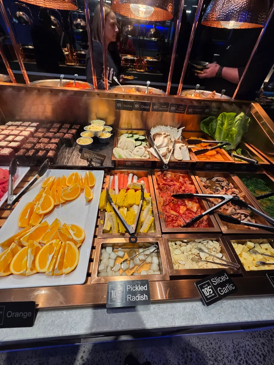 Menu, 105 Deg Korean BBQ All You Can Eat Frankston