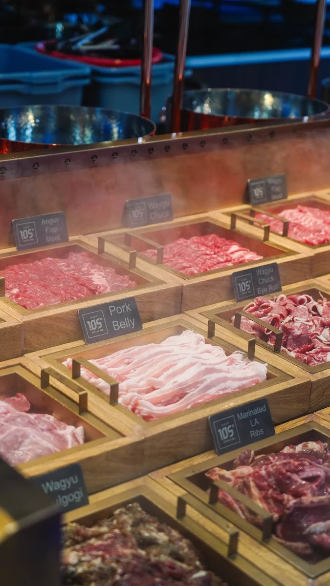 Menu, 105 Deg Korean BBQ All You Can Eat Frankston