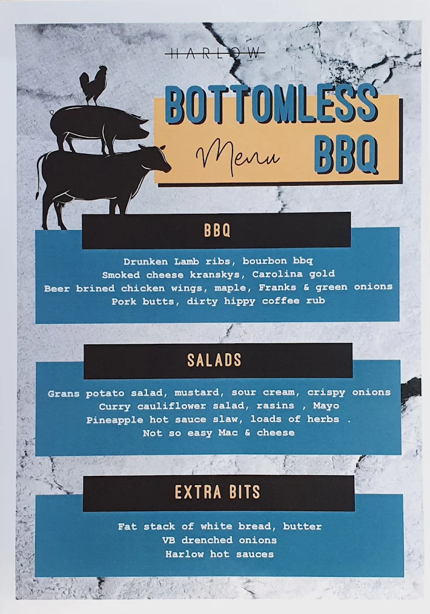 Menu, Harlow