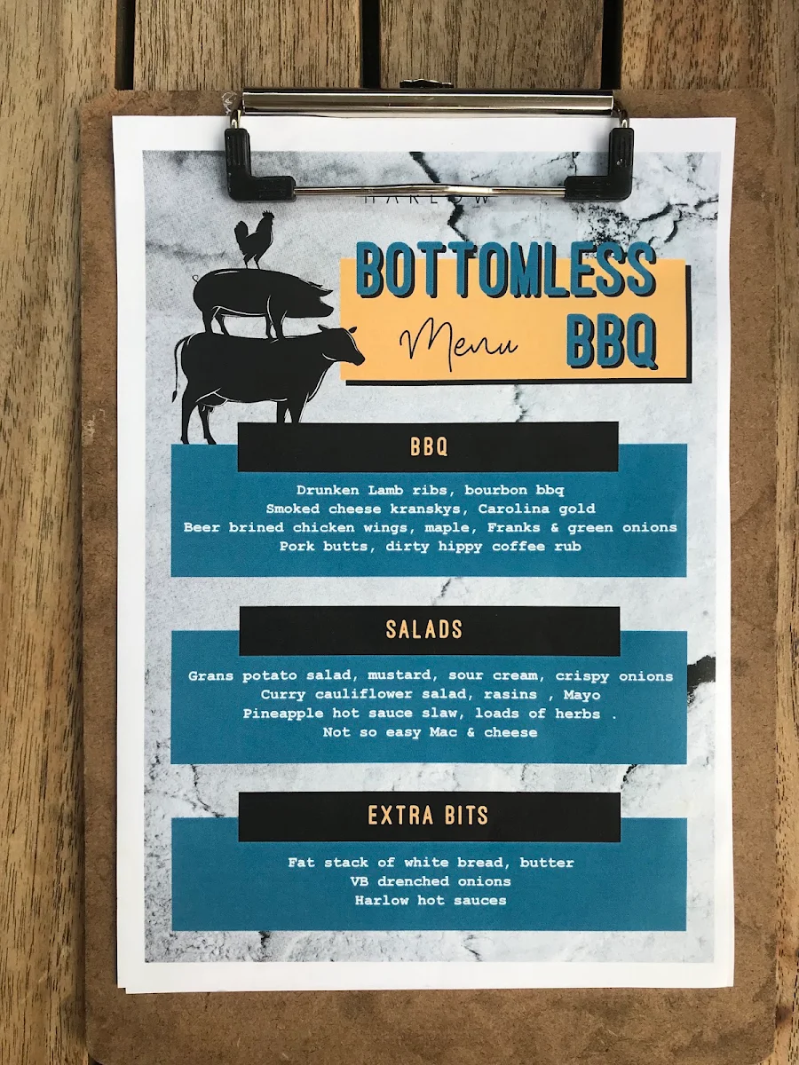 Menu, Harlow