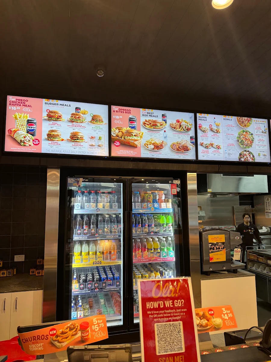 Menu, Oporto South Morang Drive Thru