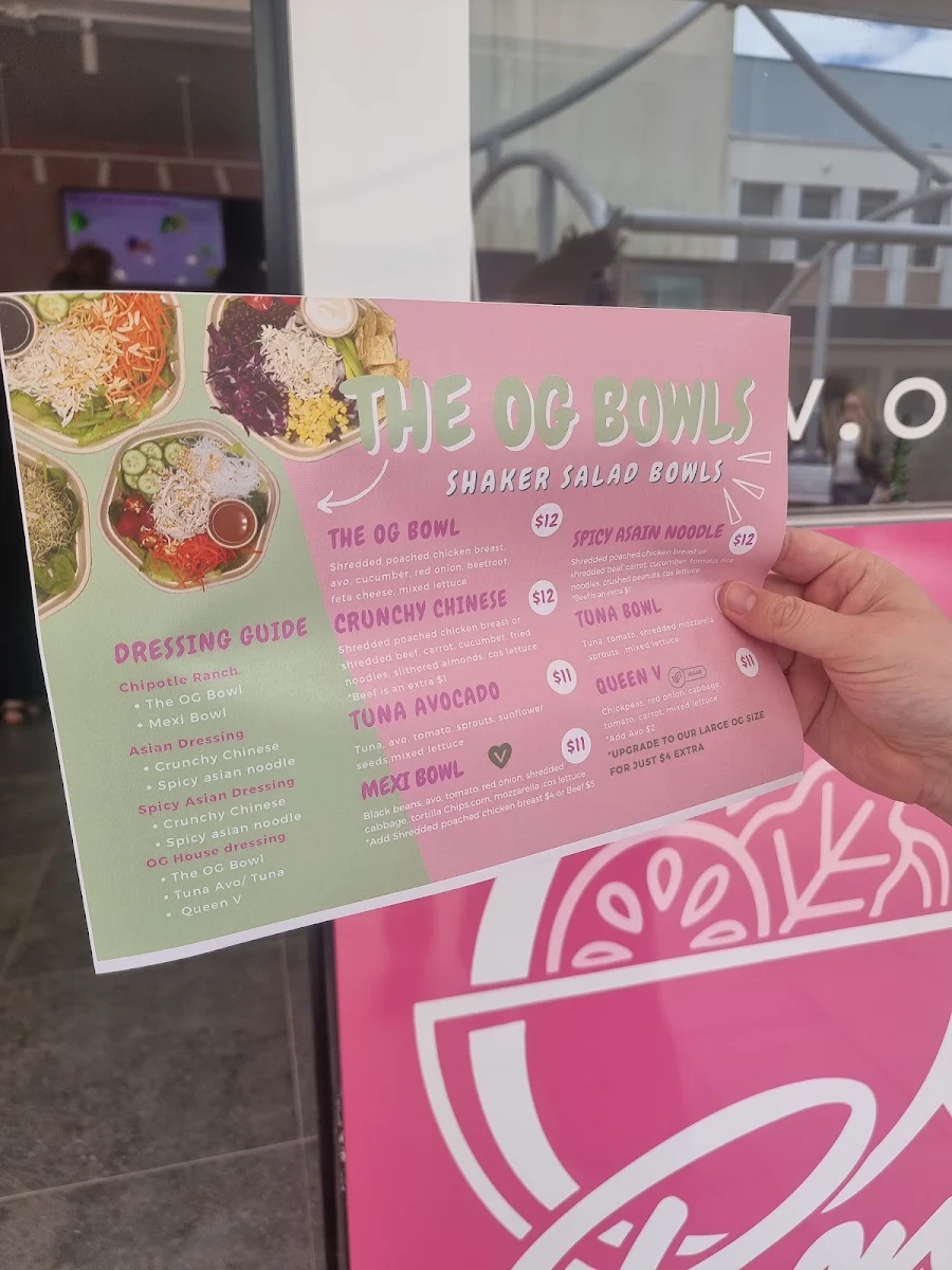Menu, OG Bowls