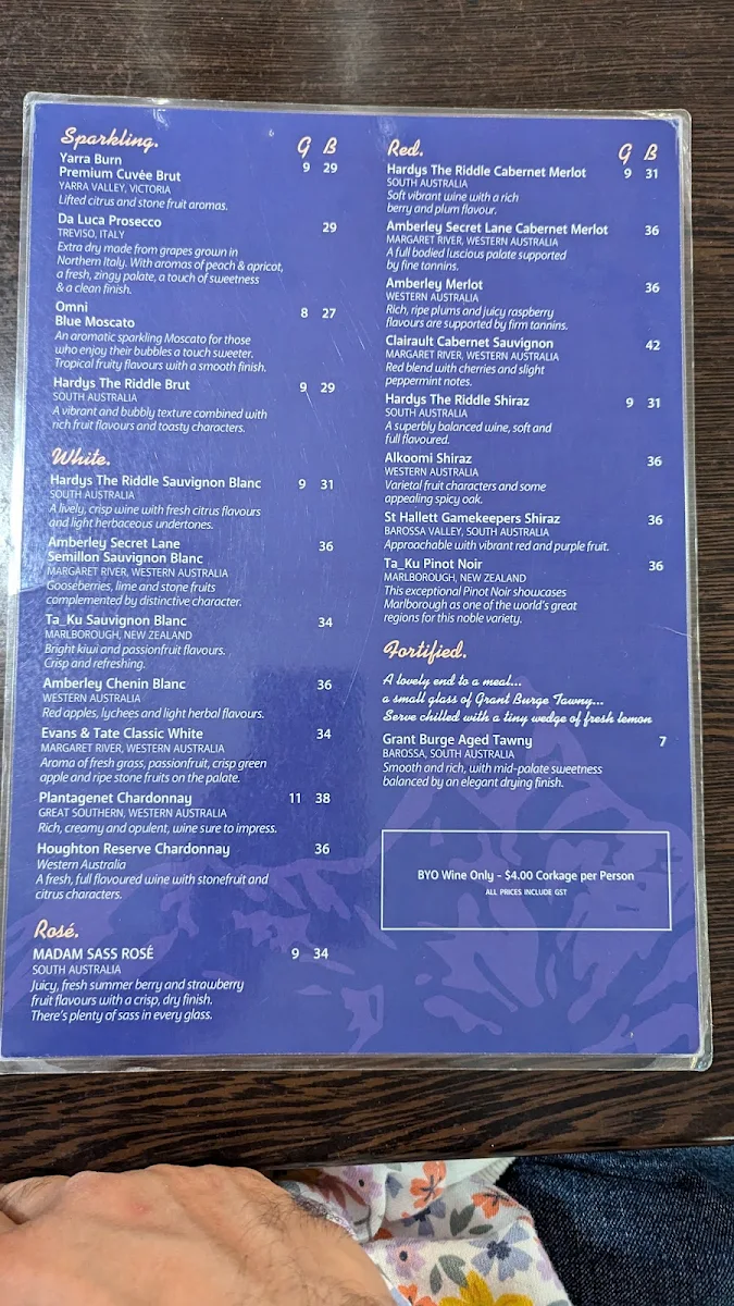 Menu, Himali Gurkha Nepalese Restaurant