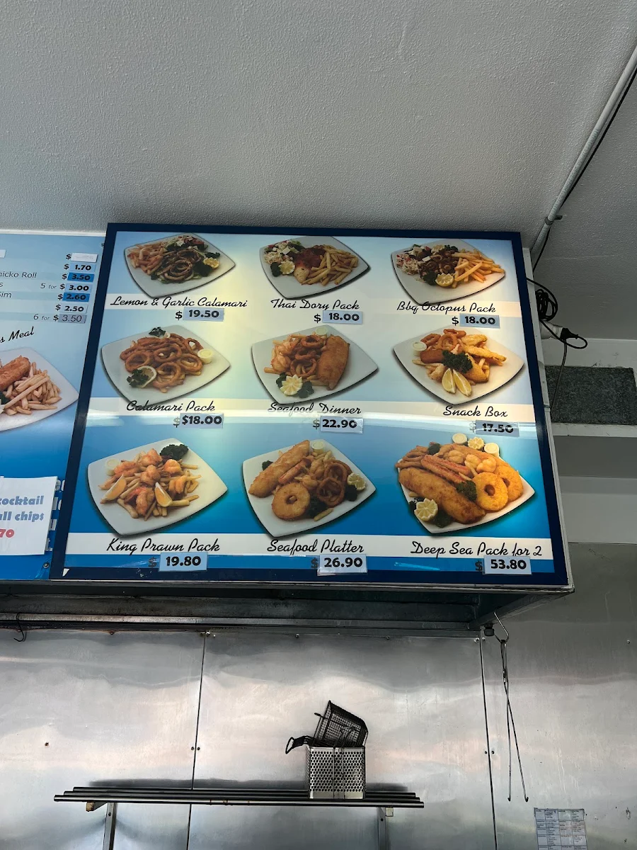 Menu, Maroubra Saltwater Quality Seafood