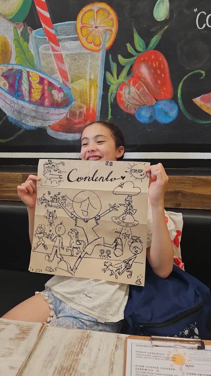 Menu, Contento Cafe
