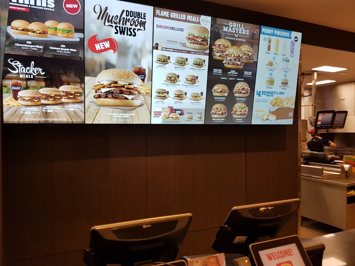 Menu, Hungry Jack's Burgers Harrisdale