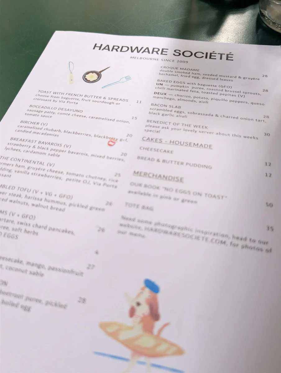 Menu, Hardware Société