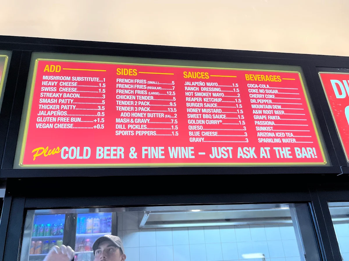Menu, Hoodburger Inglewood