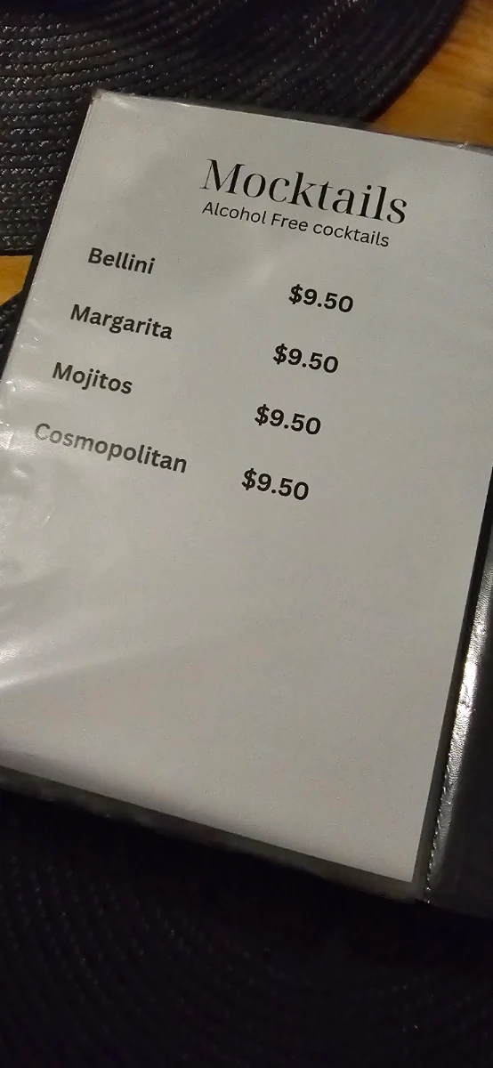 Menu, Little Venice Pizzeria