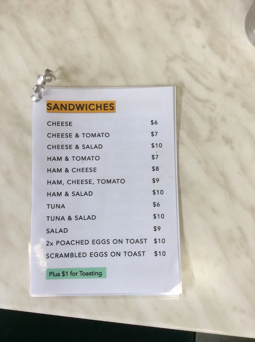 Menu, Monsieur Dupont