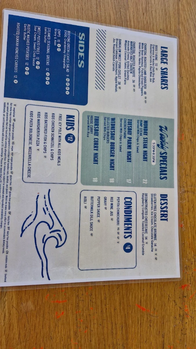Menu, Beef and Beach Lennox Head