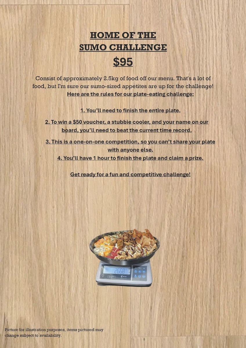Menu, Mary Go Sushi