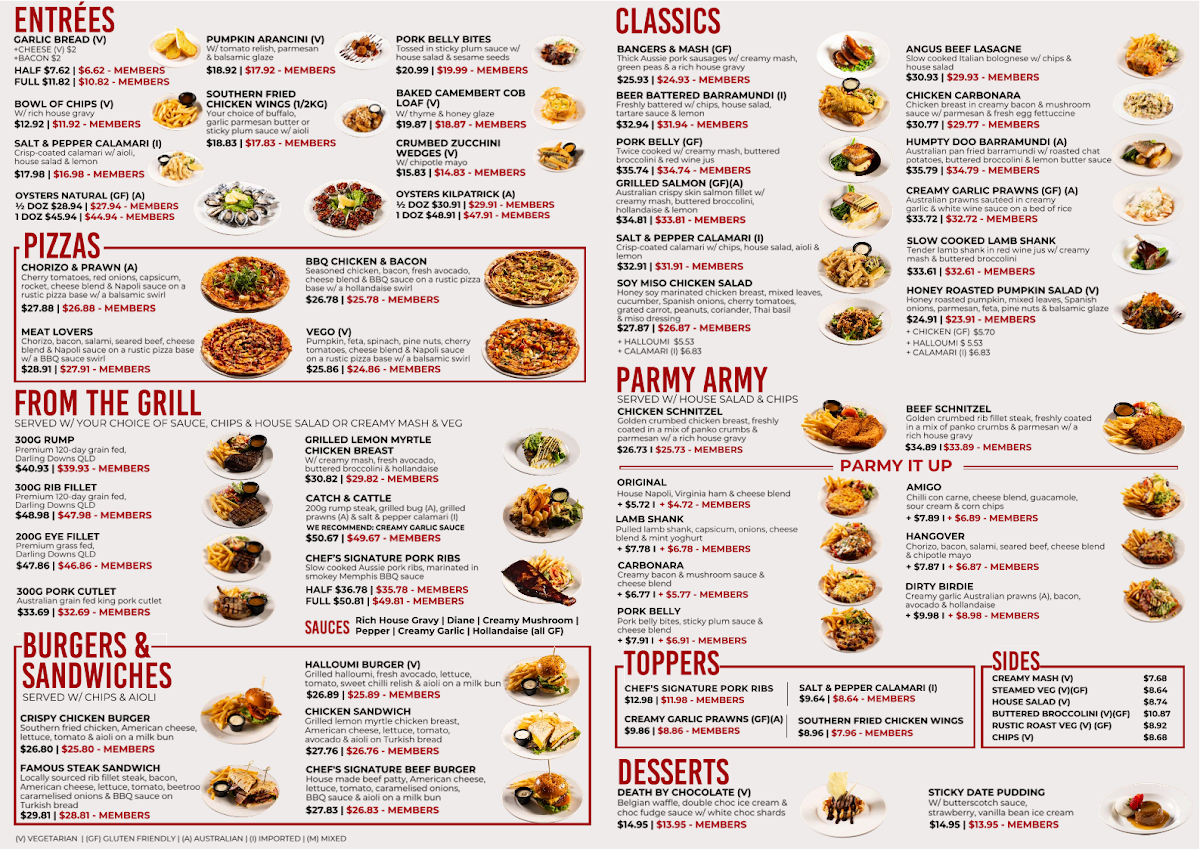 Menu, The Ox Margate