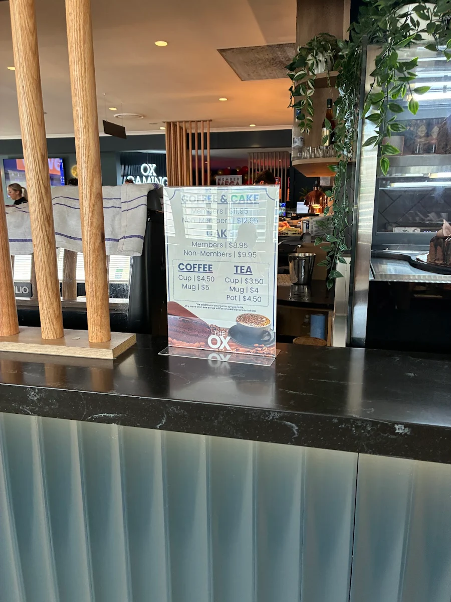 Menu, The Ox Margate