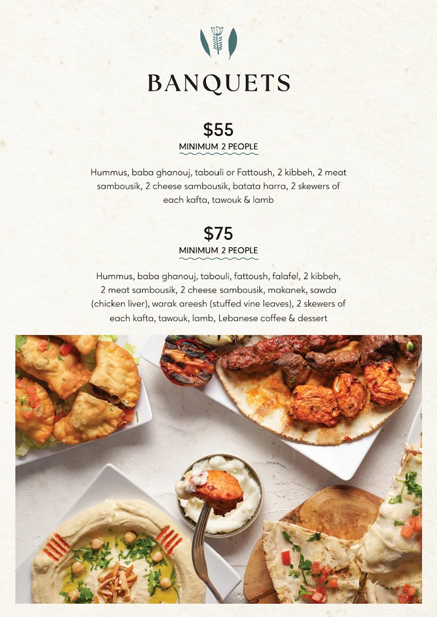 Menu, Soul Beirut