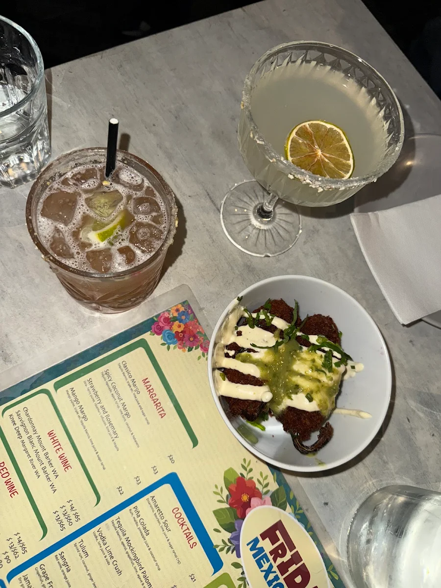 Menu, Frida Mexicana