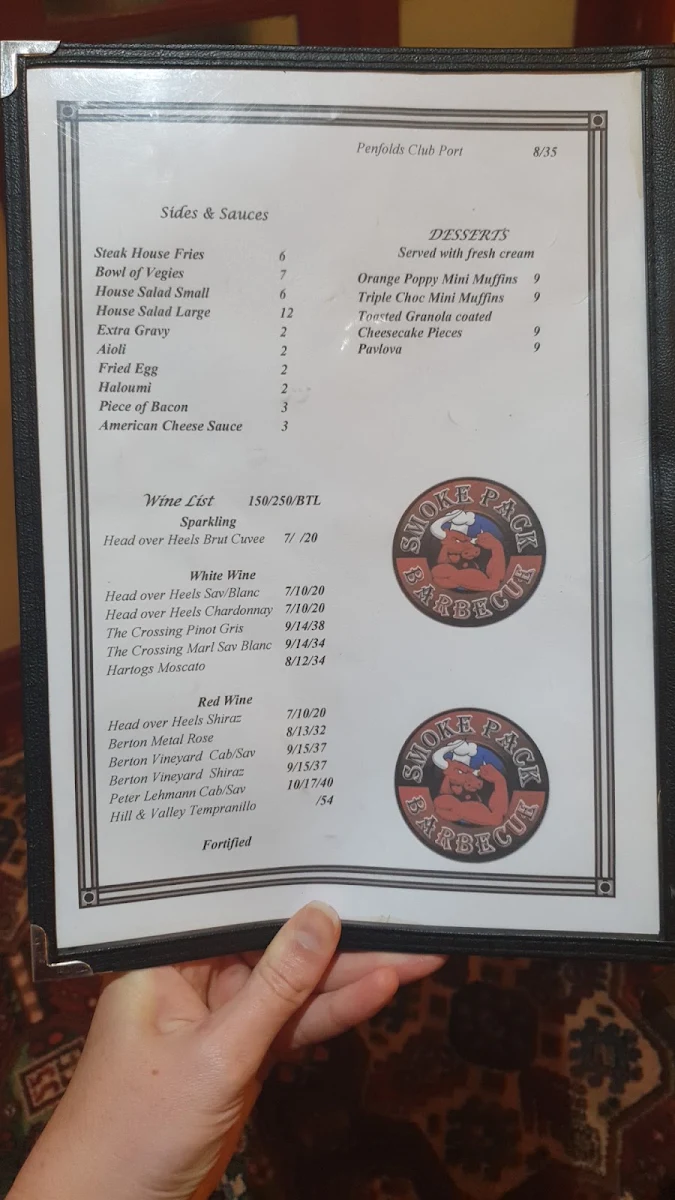 Menu, Kenilworth Hotel & Brewery