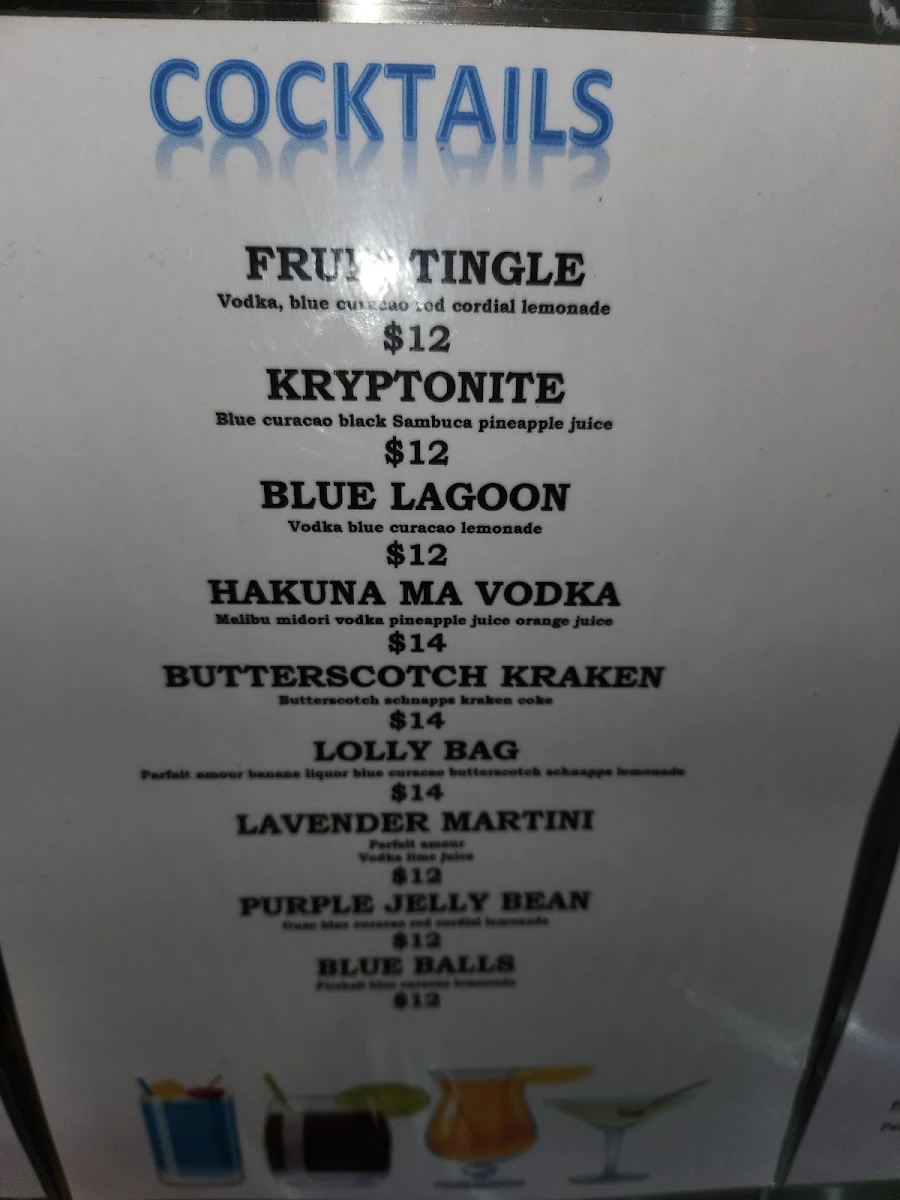 Menu, Kenilworth Hotel & Brewery