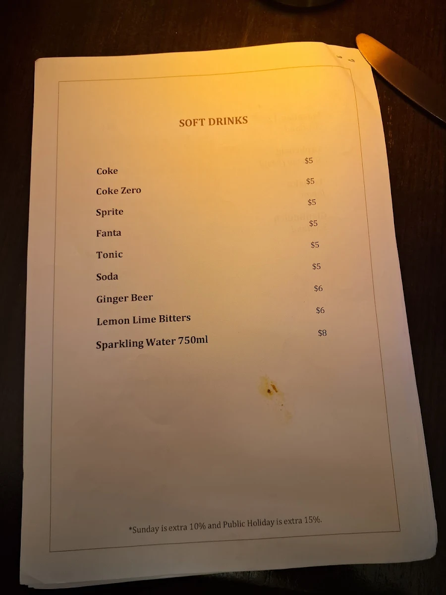 Menu, Loha