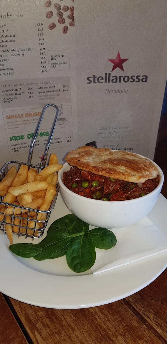 Menu, Stellarossa Narangba