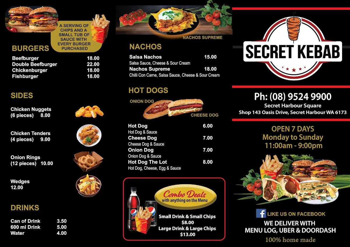 Menu, Secret Kebab