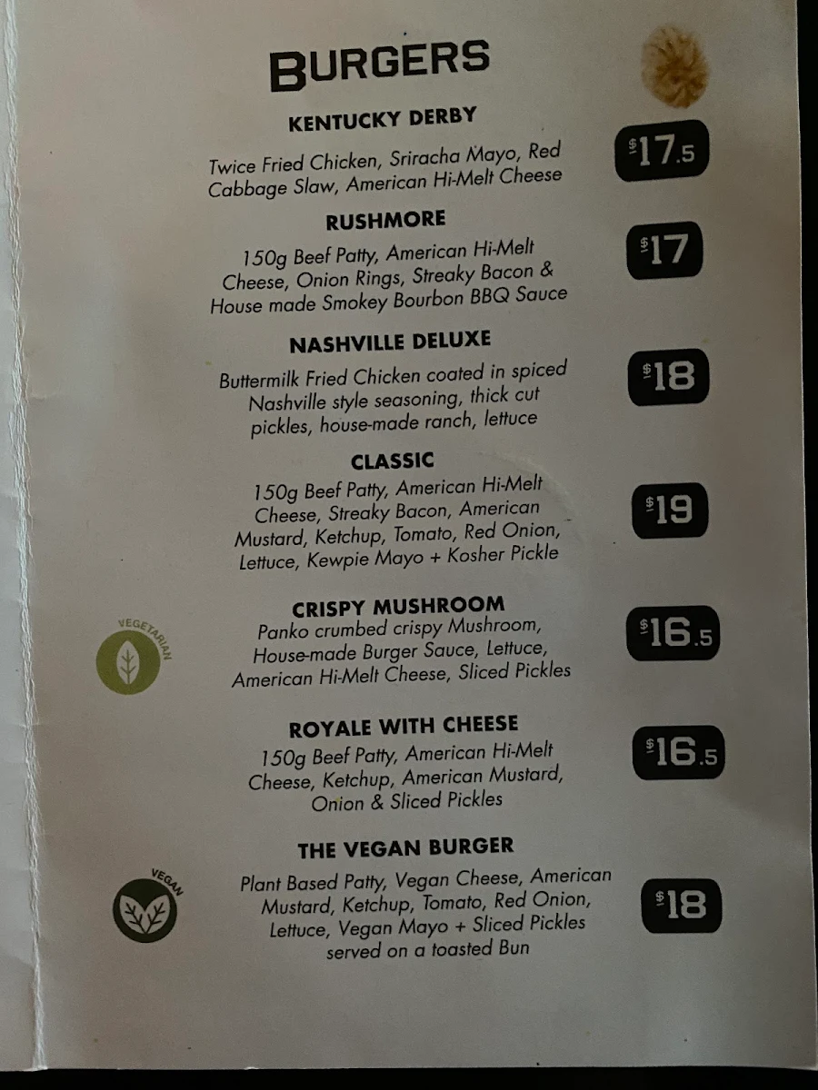 Menu, Saving Grace
