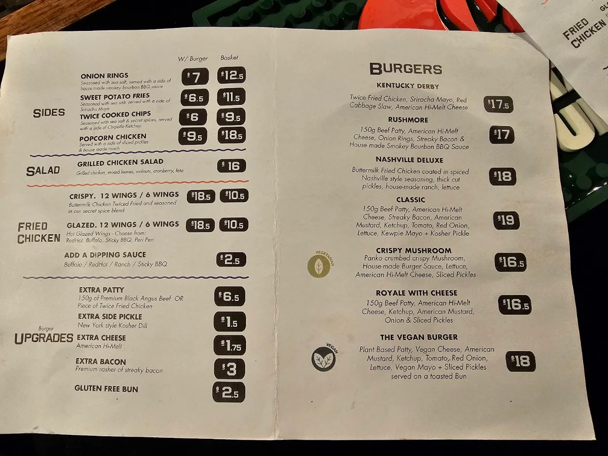 Menu, Saving Grace