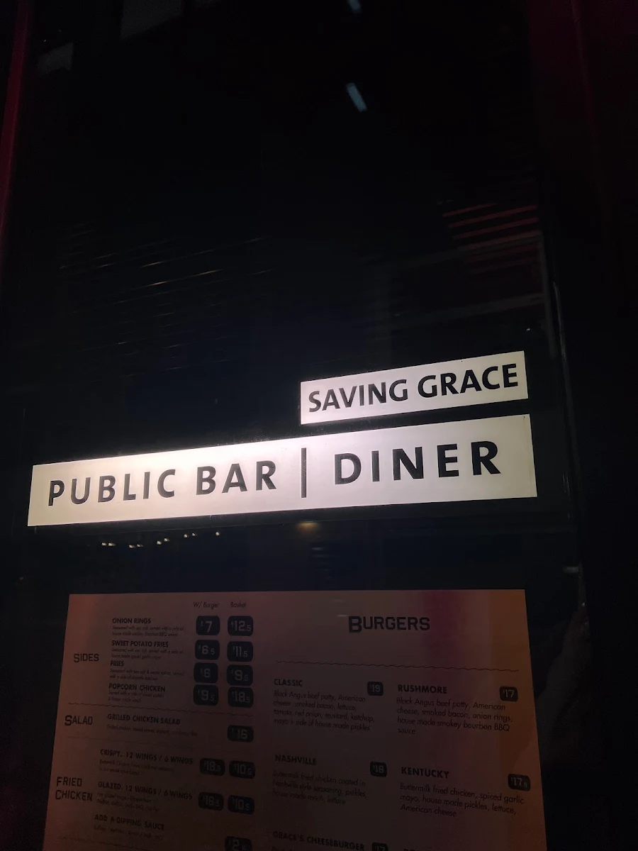 Menu, Saving Grace