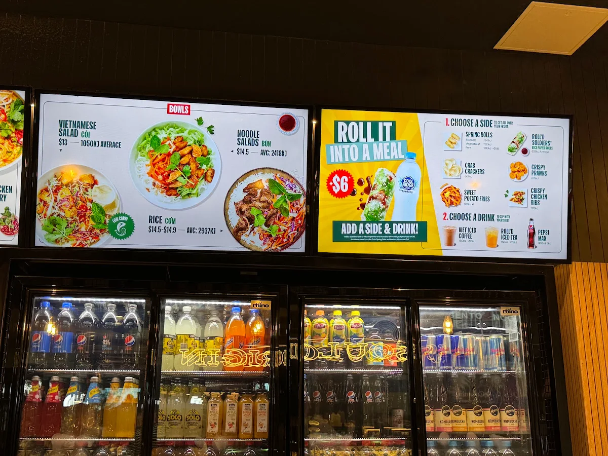 Menu, Roll'd DFO South Wharf