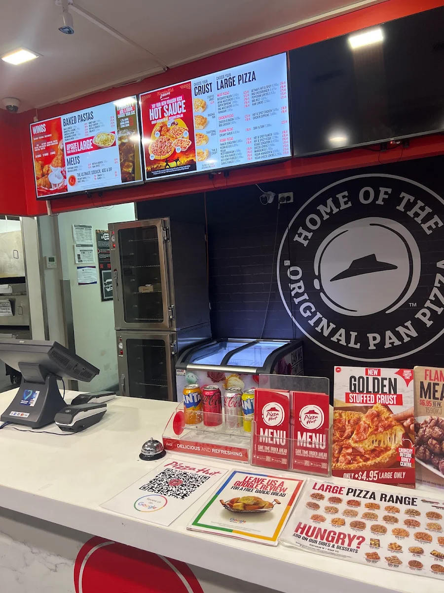 Menu, Pizza Hut Alderley