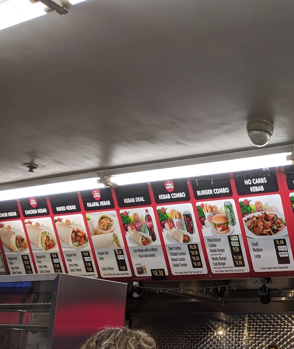 Menu, Kebab Masters