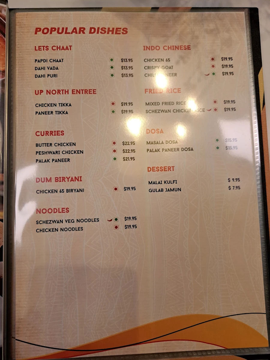 Menu, Kesari Indian Kitchen - Geelong