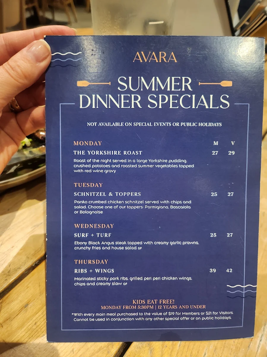 Menu, Rowers On Cooks River