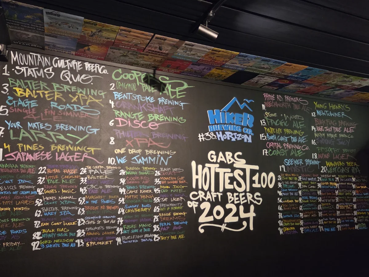 Menu, E.B. by Hiker Brewing Co.