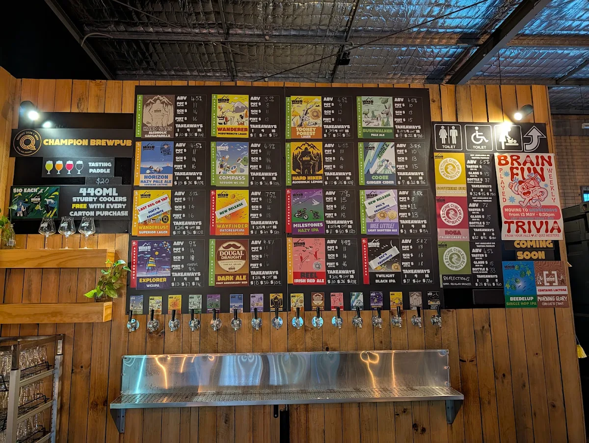Menu, E.B. by Hiker Brewing Co.