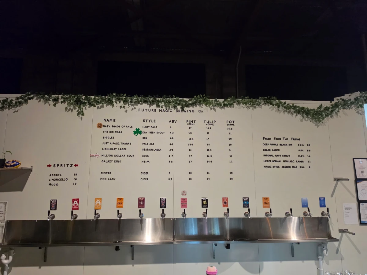 Menu, E.B. by Hiker Brewing Co.