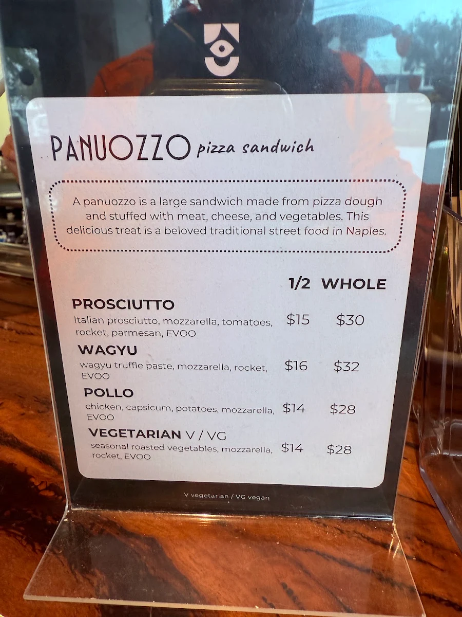 Menu, Pizzeria Da Napoli Leederville