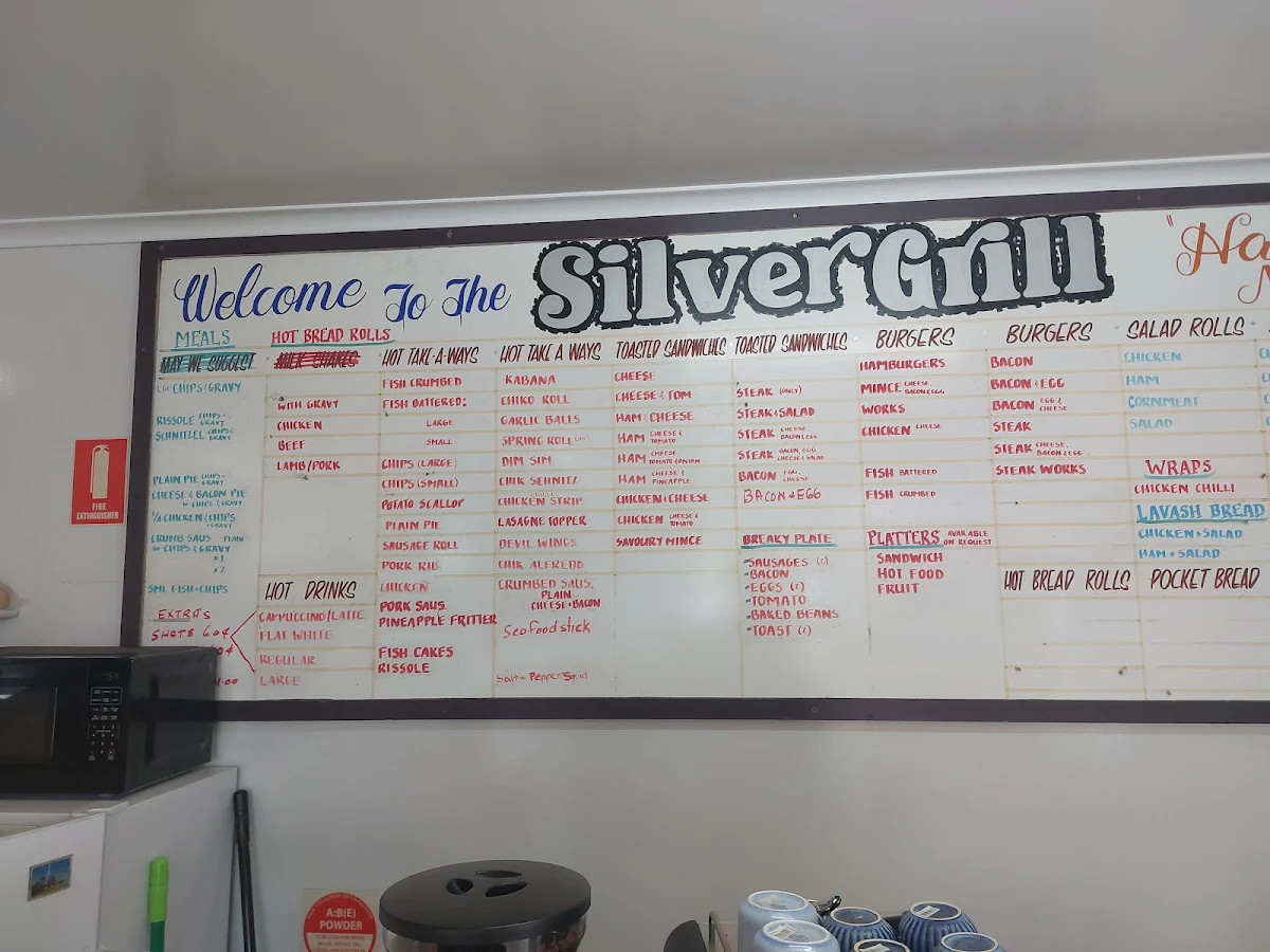 Menu, Silver Grill