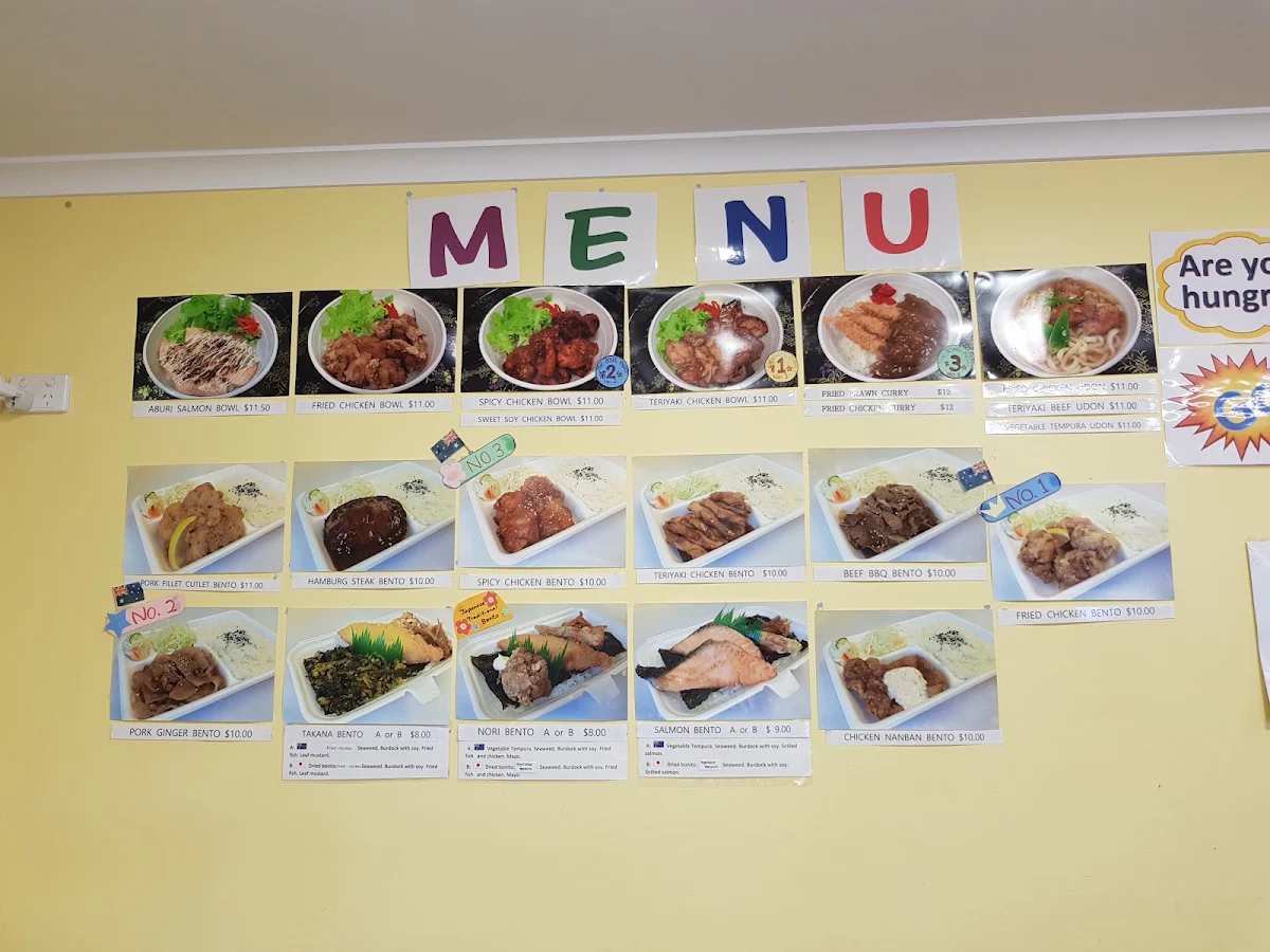 Menu, Bento Paradise