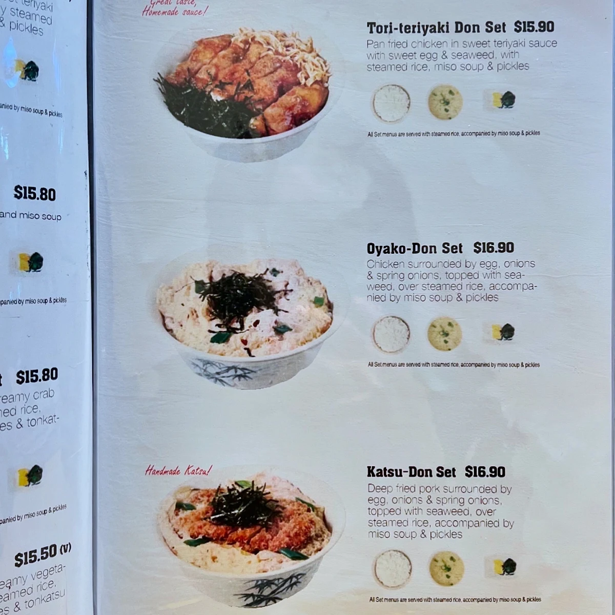 Menu, Katsumoto Japanese Restaurant