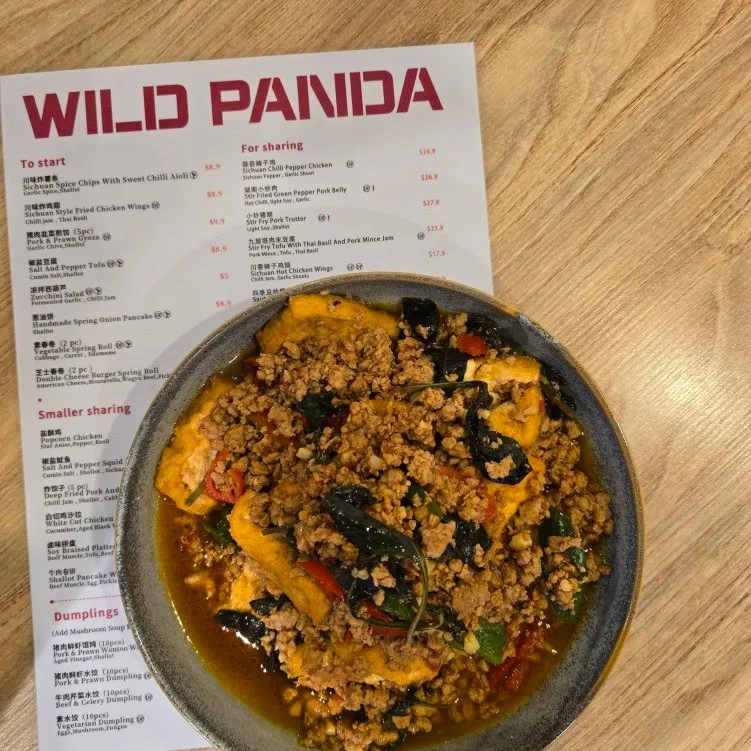 Menu, Wild Panda