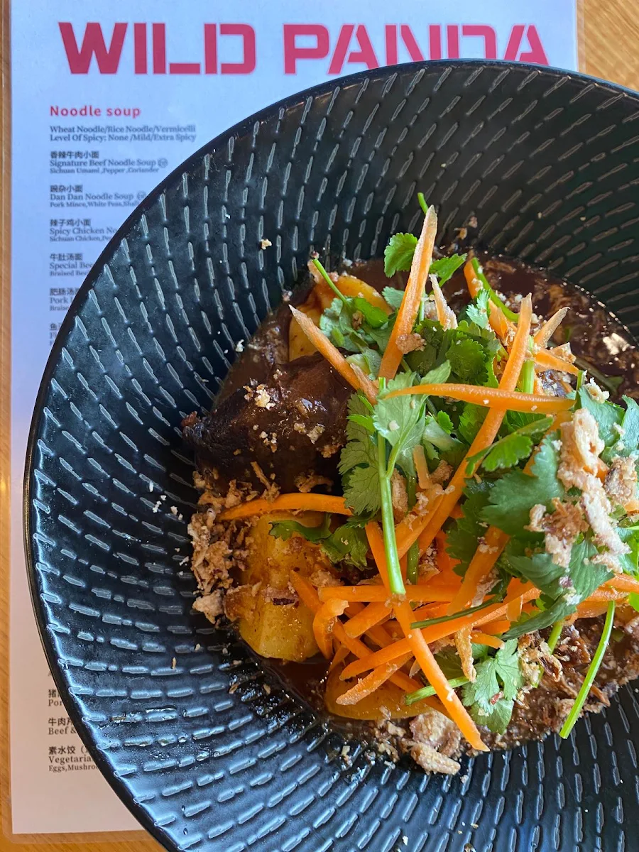 Menu, Wild Panda