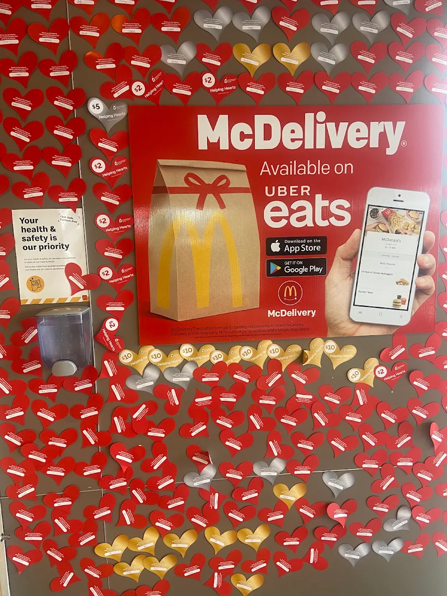 Menu, McDonald's Delahey