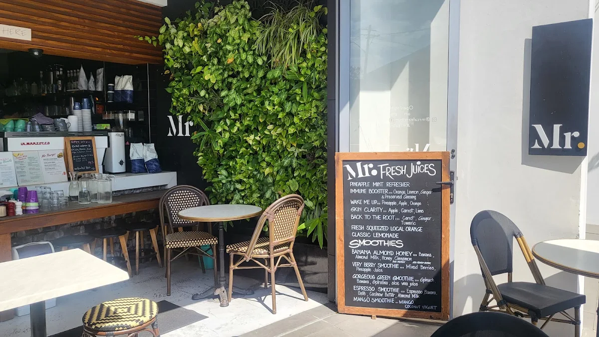 Menu, Mr.H Cafe and bar
