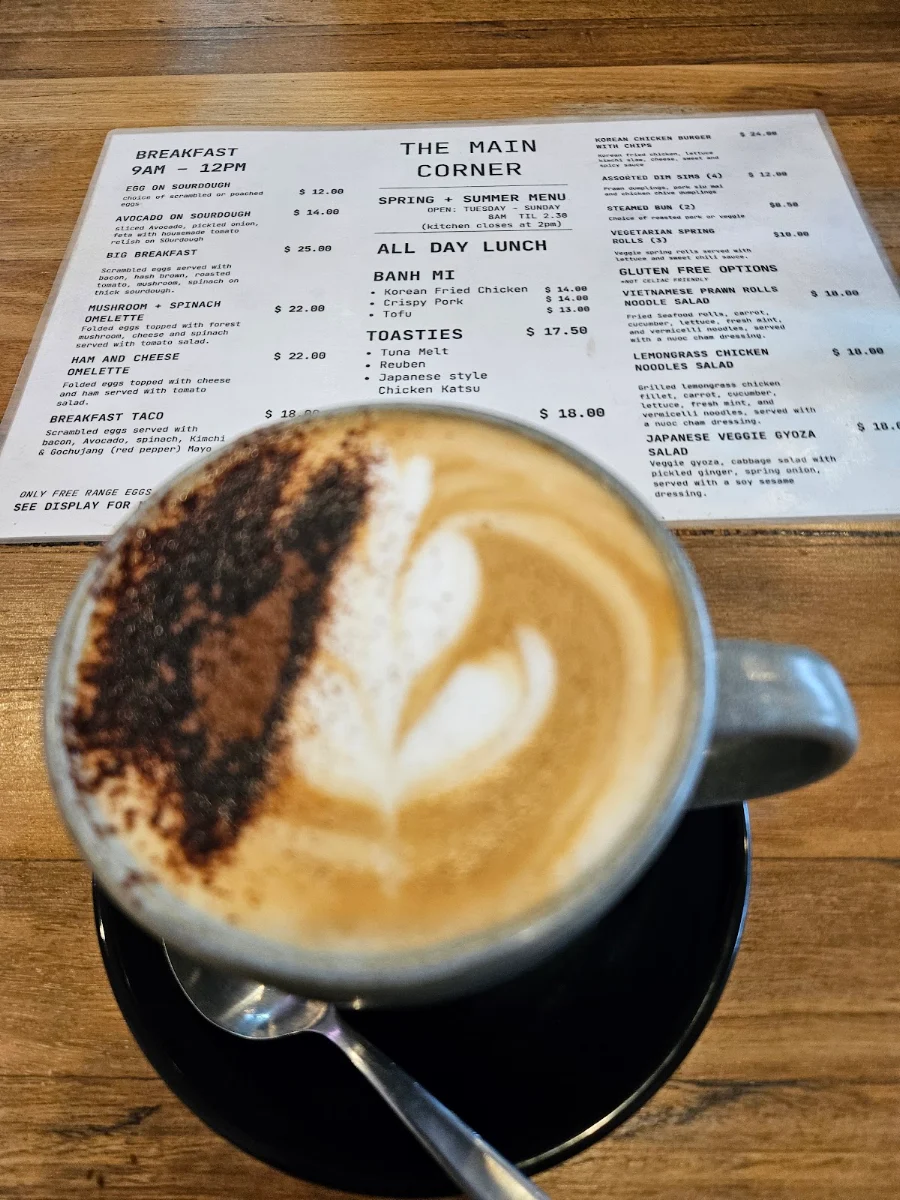 Menu, The Main Corner