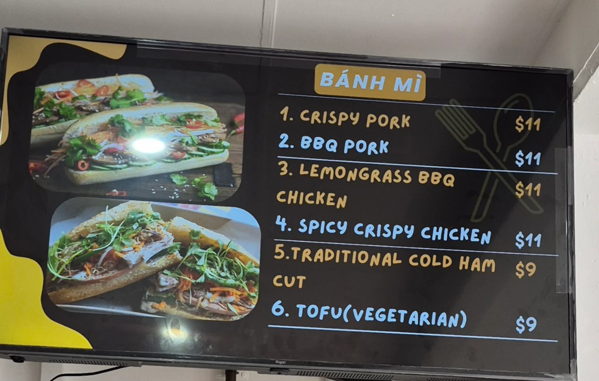 Menu, Dai Loi Bakery & Take Away