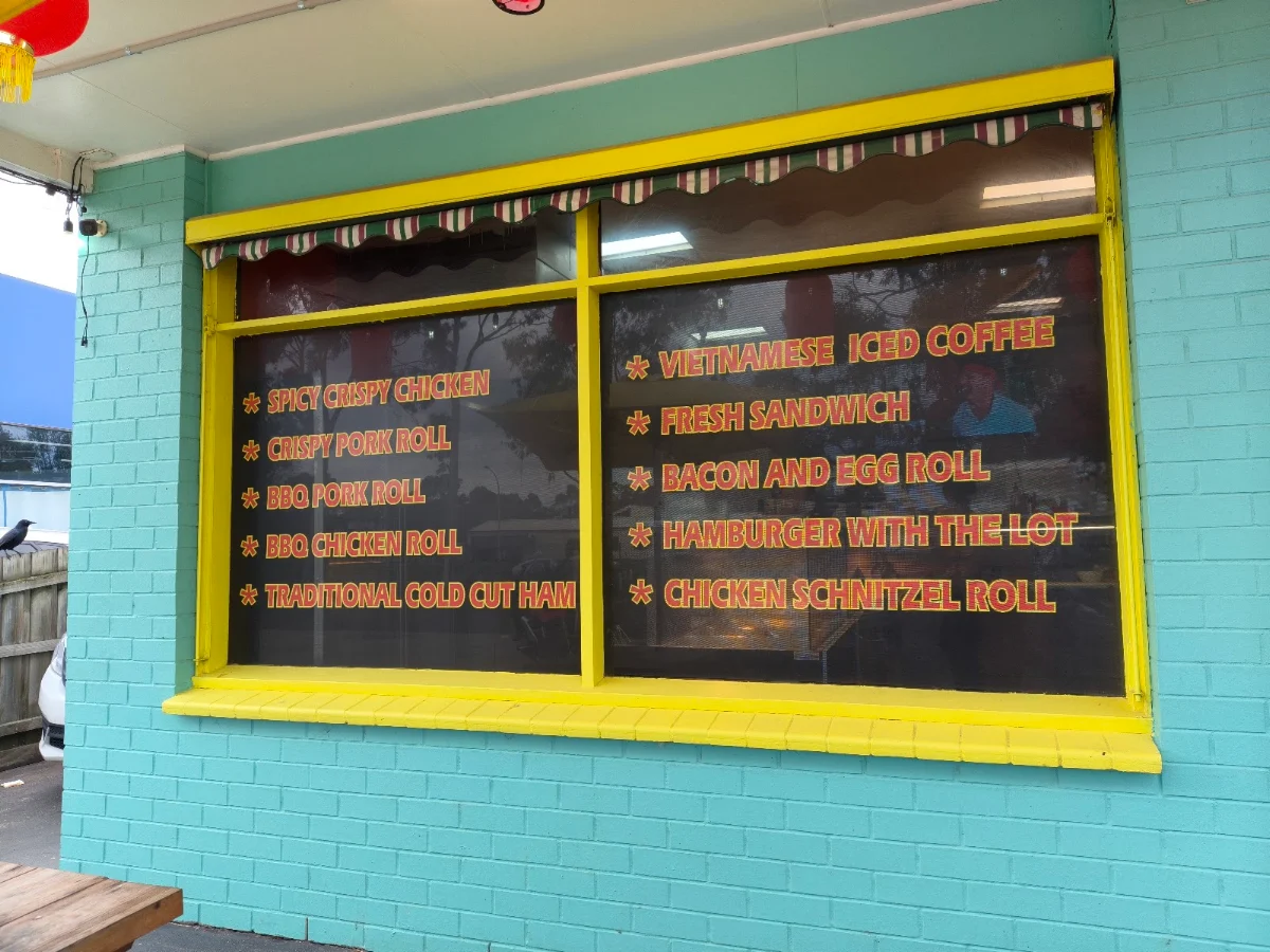 Menu, Dai Loi Bakery & Take Away