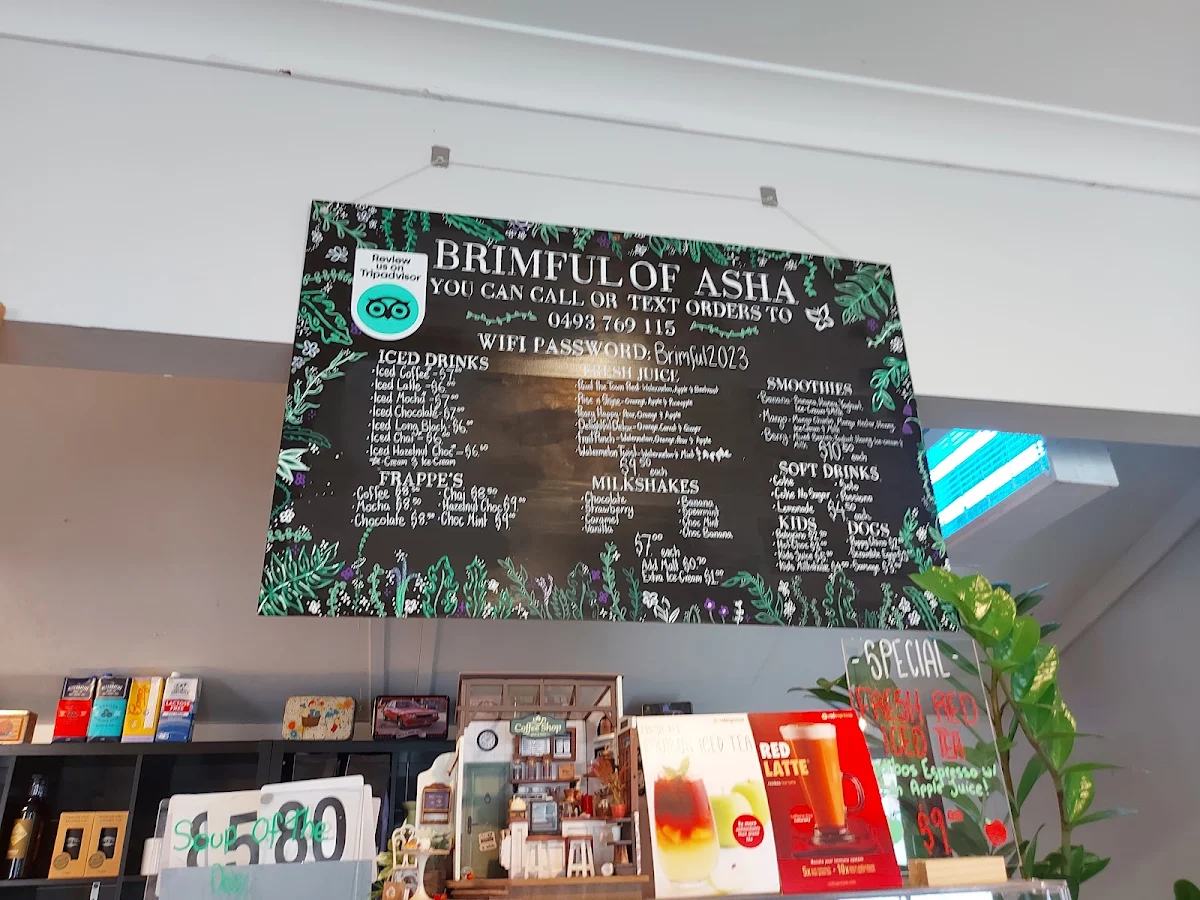 Menu, Brimful Of Asha