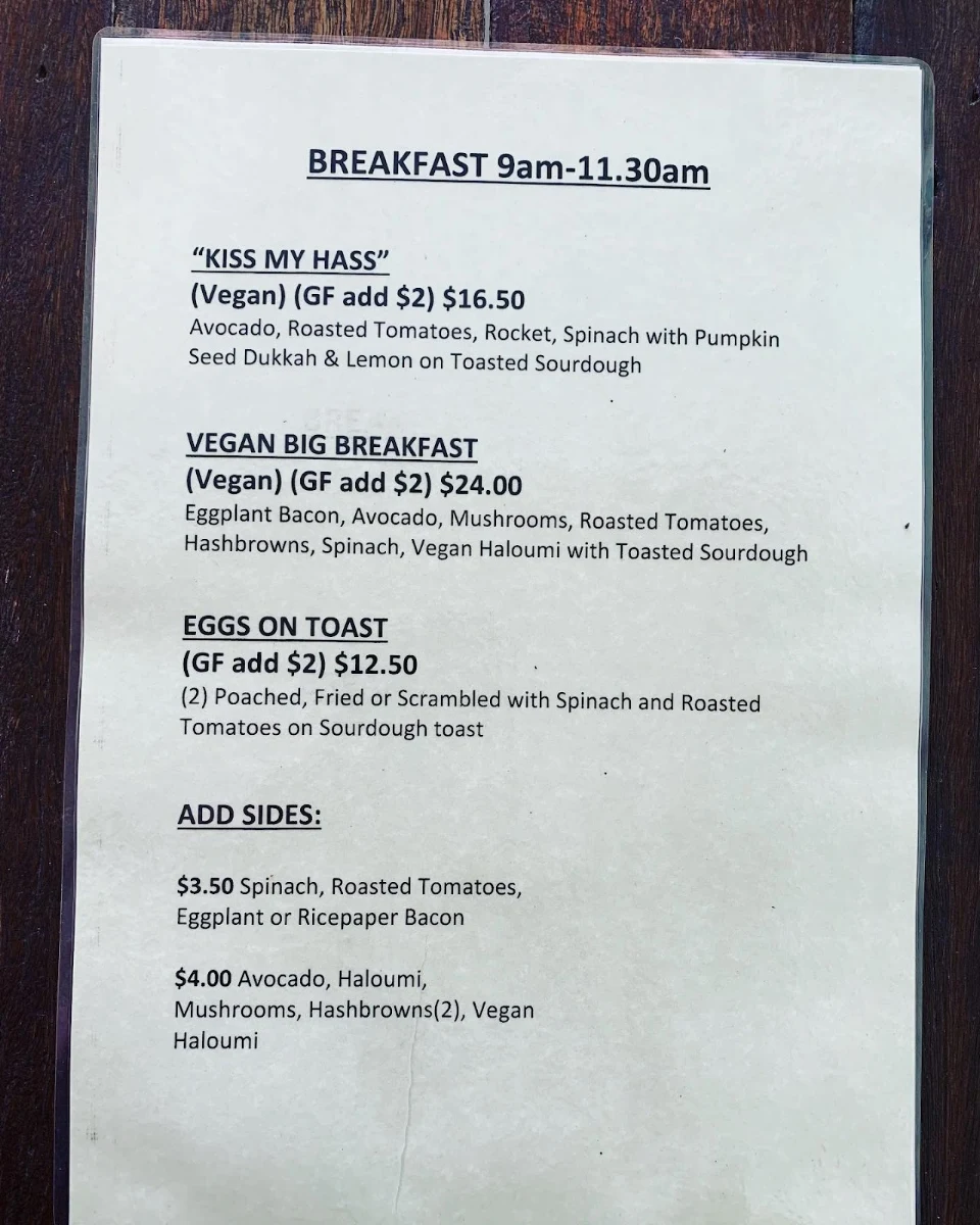 Menu, The Garden Plate